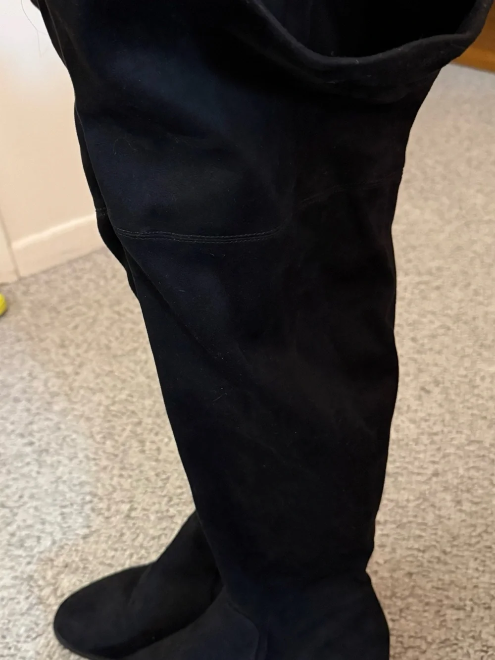 Eloquii Black Over-the-Knee Suede Boots